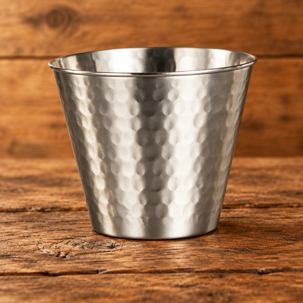 Steelite 12 oz Hammered Fry Cup 7600CV018 - (Case of 48)