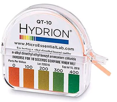 Ecolab Quaternary Test Strips QT 44