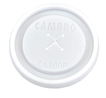 Cambro Disposable Cam Lids for Tumbler 800P Translucent CL800P190 (Case of 1000)