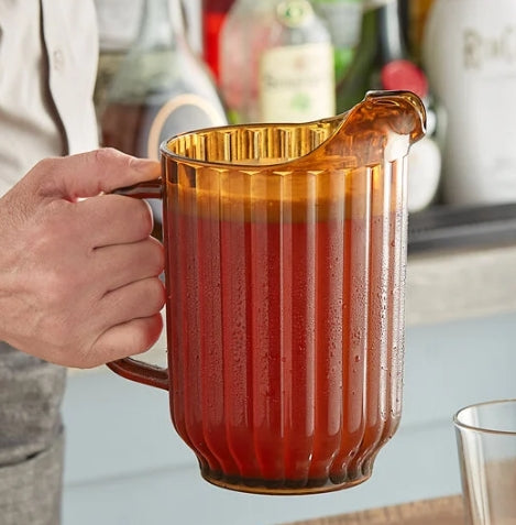 Cambro 60 oz Camwear Amber Pitcher P600CW153