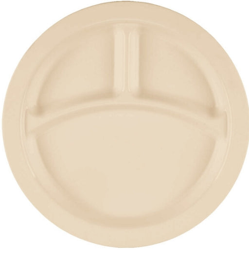 Camwear - Plate, 9", 3 Compartment, Narrow Rim, 93CW133 - (Case of 48)*