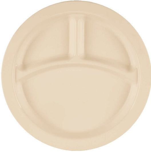 Camwear -  3 Compartment Narrow Rim 9" Plate 93CW133 - 1/1EA