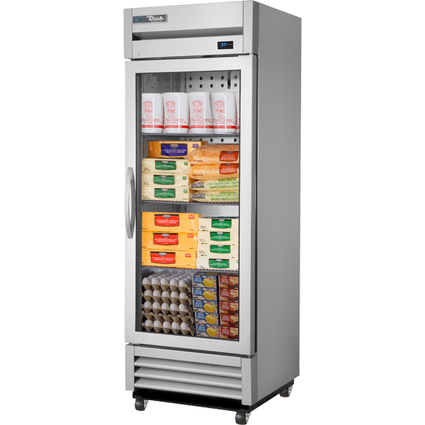 True Reach-In Glass Swing Door Refrigerator, T-19G-HC~FGD01, 1/1EA