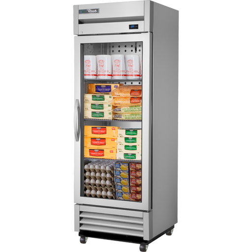 True Reach-In Glass Swing Door Refrigerator, T-19G-HC~FGD01, 1/1EA