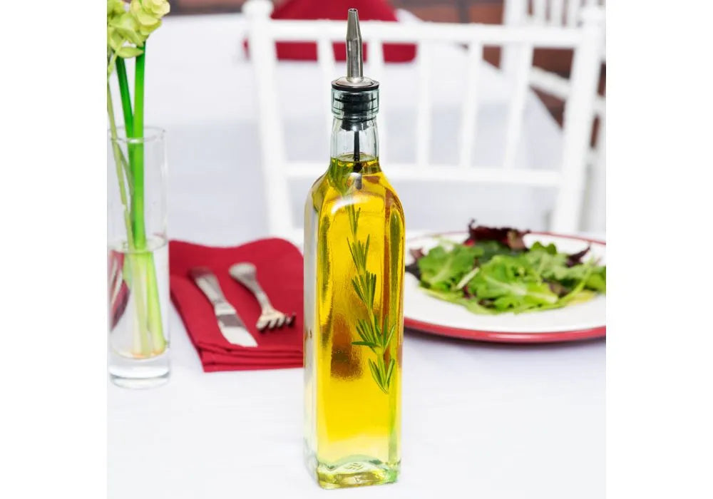 Tablecraft - Oil Bottle w/ Corked Spout 16 oz 916 - 1/1EA