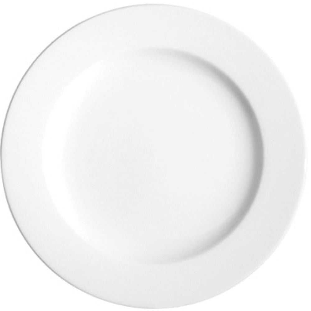 Tableware Solutions - Plate Wide Rim 6 3/4" Pure White PW E10017 - (Case of 6)