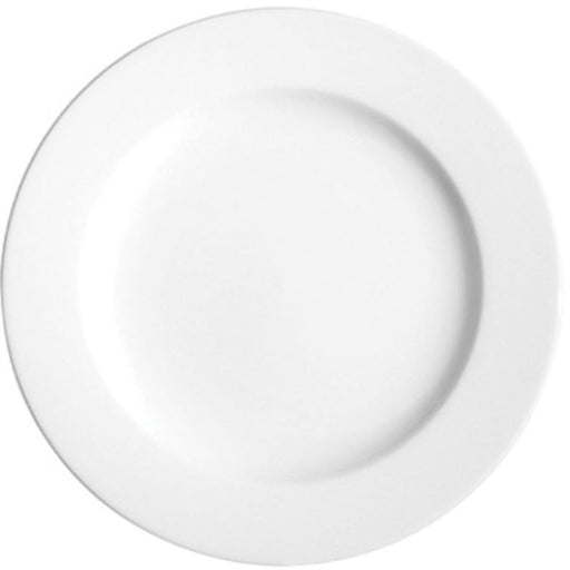 Tableware Solutions - Plate Wide Rim 6 3/4" Pure White PW E10017 - (Case of 6)