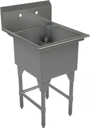 Tarrison - 24" 18 Gauge Stainless Steel One compartment Sink - CDS1-18 1/1EA