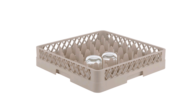 Traex® Rack Max® Full-size 20-compartment Glass Rack Beige TR-11*