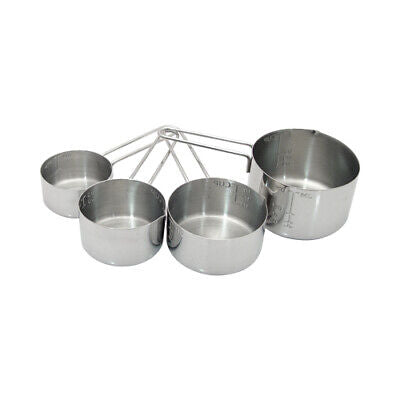 Vollrath Stainless Steel 4-Piece Measuring Cup Set 47119