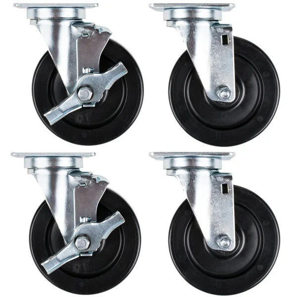 Vulcan Locking Casters Set of 4 for 24 in, 36 in, 48