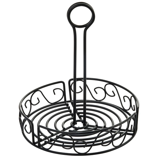Winco Round Wire Condiment Caddy, 7-1/2" Dia, 9" Handle WBKH-7R*