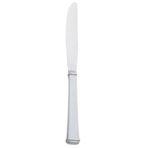 Walco Farmington 9 1/8" Stainless Steel Extra Heavy Weight Solid Handle European Table Knife 53451  - 12/1EA*