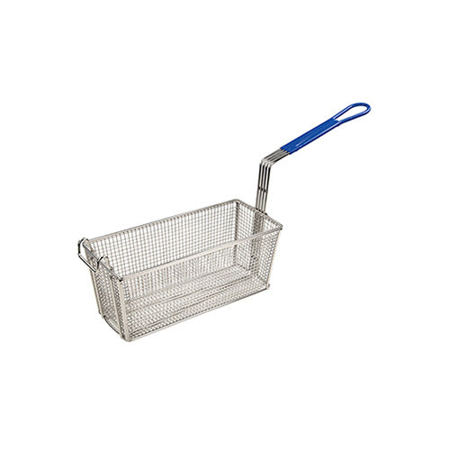Winco - Fry Basket w/Plastic Blue Handle  13