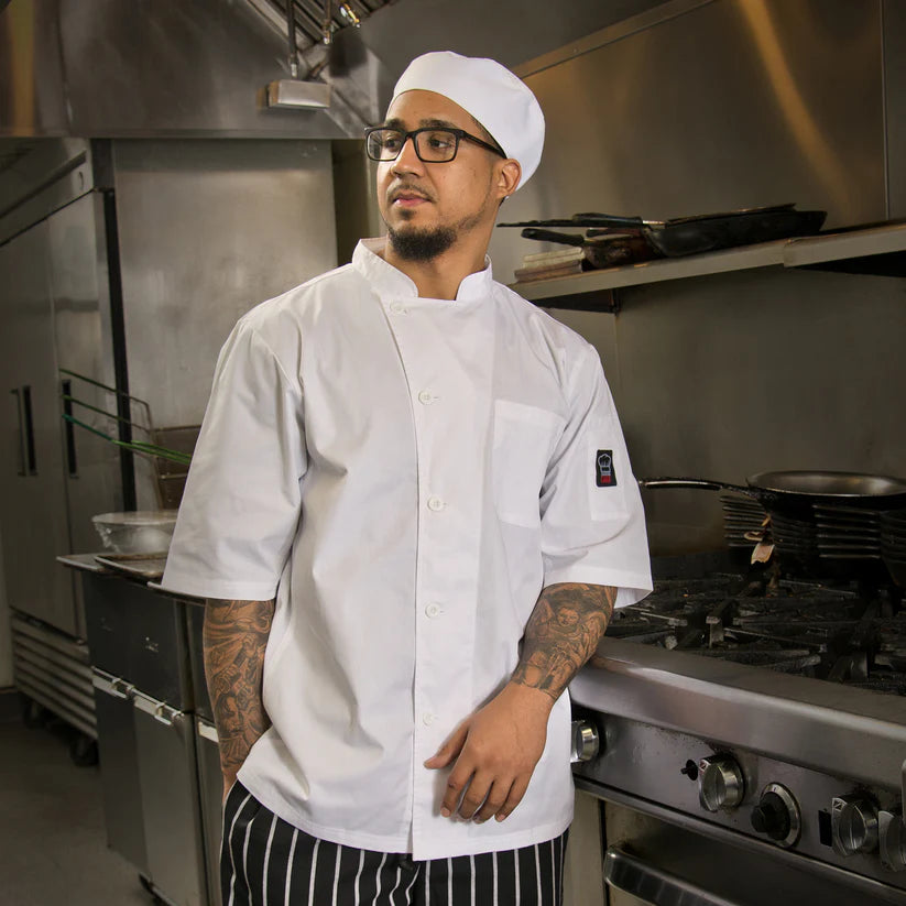 Winco - Ventilated Chef, Tapered Fit, 2X-Large, White UNF-9WXXL