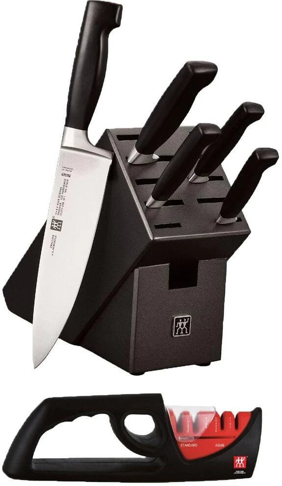 7 PC Four Star Knife Block Set 35150-007 - (1 Set)