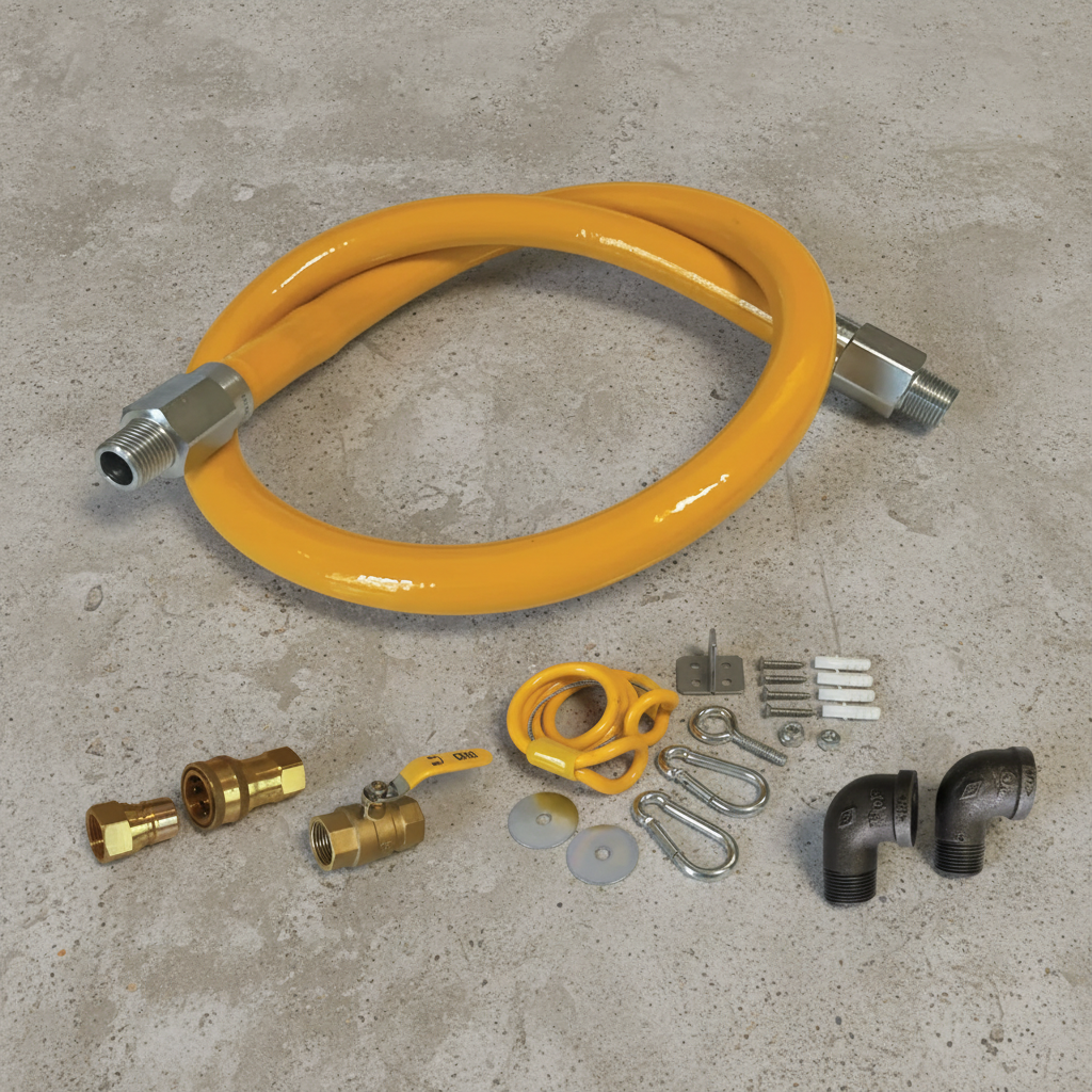 Encore - Gas Hose Connector Kit, 3/4 x 36, GHM-034KTC136 - (1 Kit)