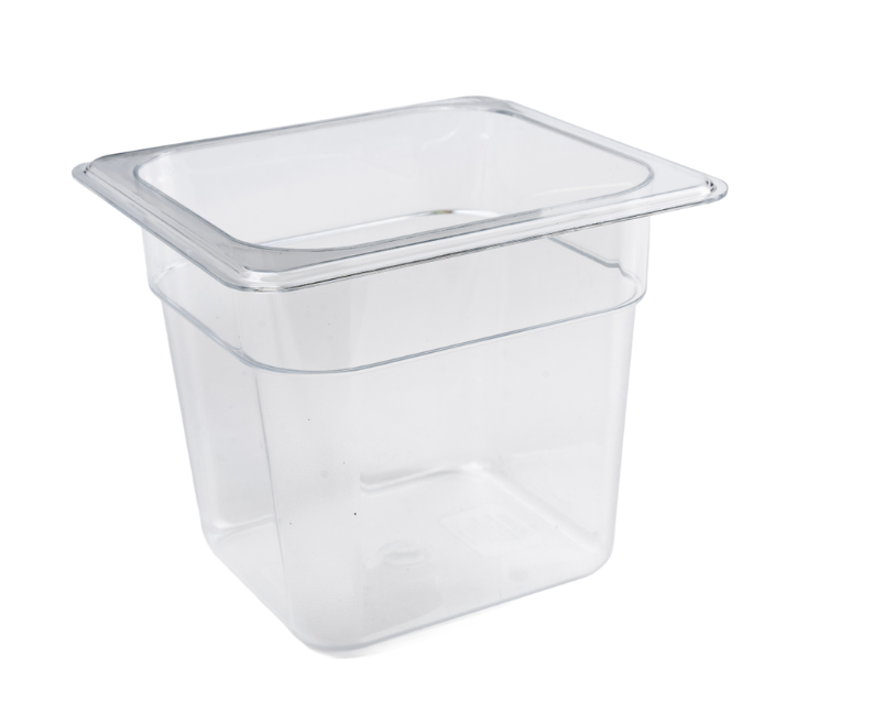 Browne  1/6 Size  Polycarbonate  Food Pan 6" Deep (1 Each) 38166