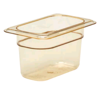 Cambro - Insert Pan  1/9 Size 4" DP Amber 94HP150 - 1/1EA