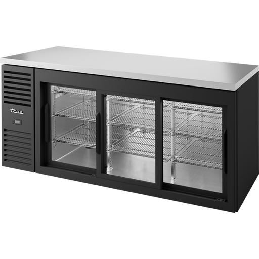 True 72" 2 Door Sliding Glass Cooler TBR72-RISZ1-L-B-11-1