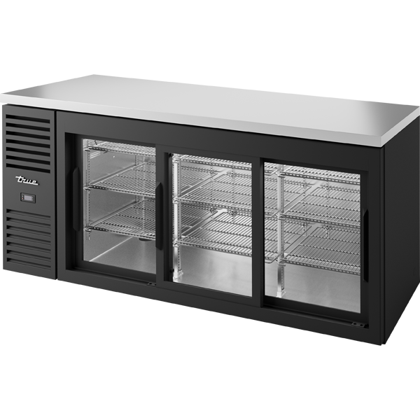 True 72" 2 Door Sliding Glass Cooler TBR72-RISZ1-L-B-11-1