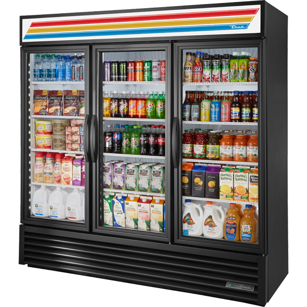 True 72" Three Door Glass Door Merchandiser GDM-72-HC~TSL01