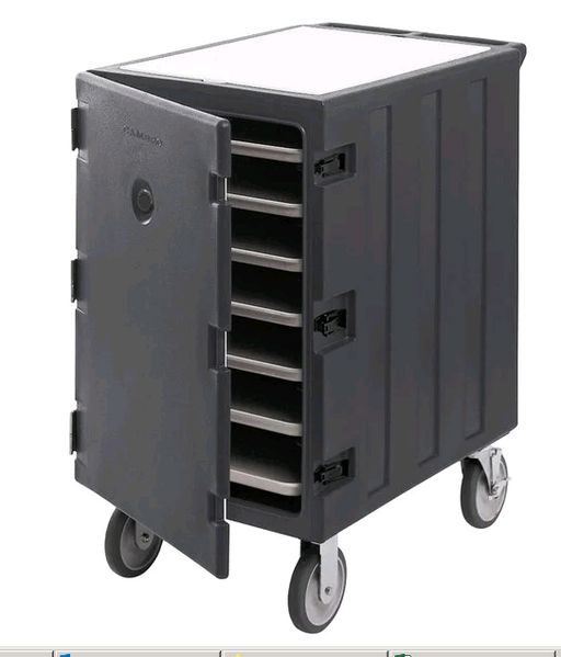 Cambro Camcarts® Charcoal Gray Insulated Sheet Pan Carrier with Casters 1826LTC615*