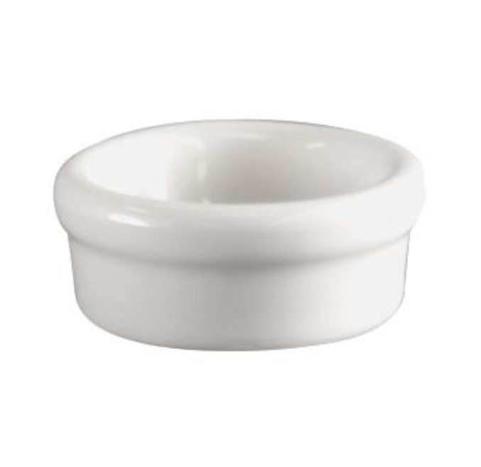 Steelite 2 1/4"  Hall China  Round White Butter Dish – HL19190AWHA