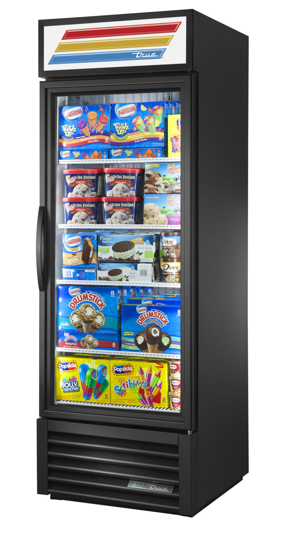 True  1 Door Glass Freezer Merchandiser 23