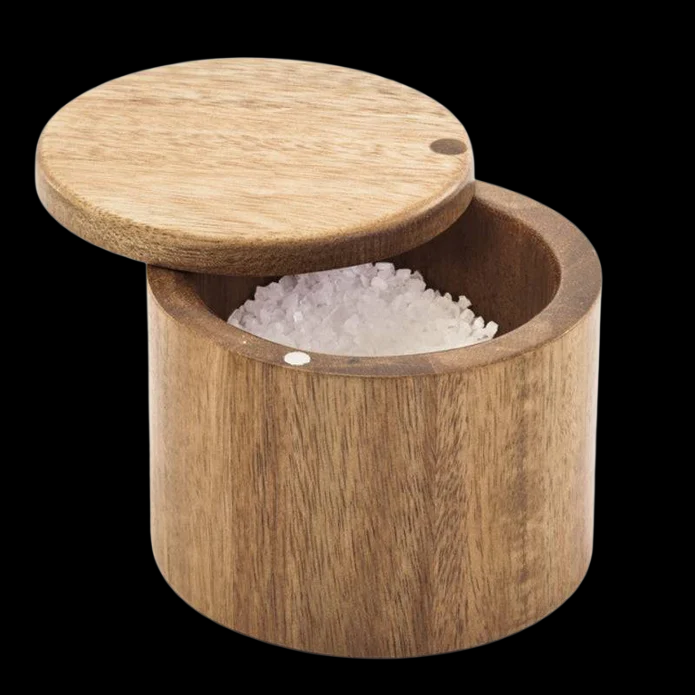 Natural Living - Swivel Salt Keeper, Acacia  3250527AC