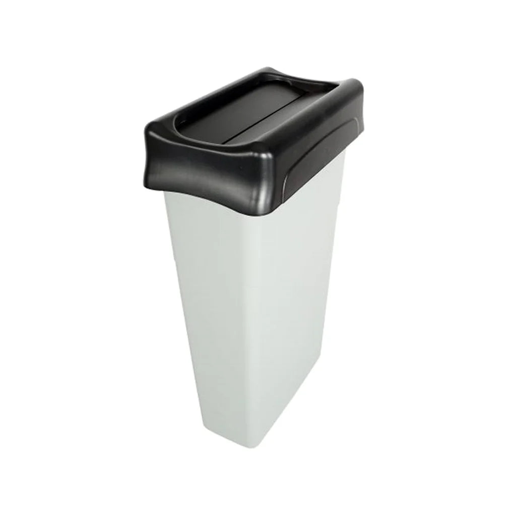 Globe Commercial - Swing Lid Slim Lid Black 9515 - 1/EA