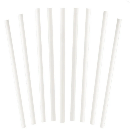 Globe Commercial PLA Straws Compostable Wrapped