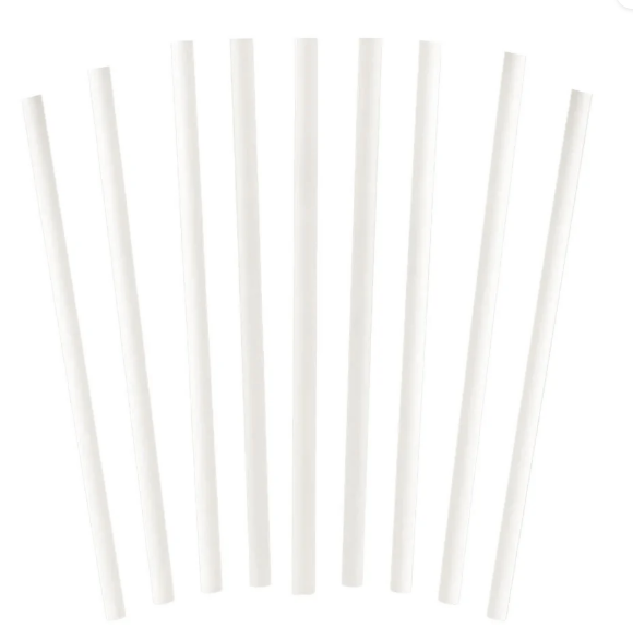 Globe Commercial - PLA Straws Compostable Wrapped