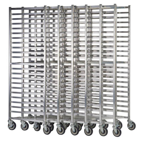 Focus Foodservice Welded Aluminum Sheet Pan Rack / Bun Tray Rack with Z-Frame - 20 Pan Capacity - FAZNBR20*