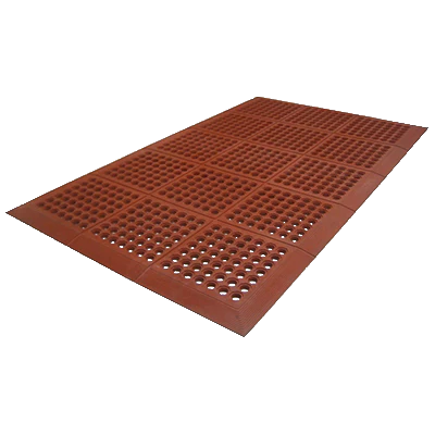 COMPETITOR® Anti-Fatigue Floor Drain Mats - Grease Resistant Red - AFD3660T 1/1EA