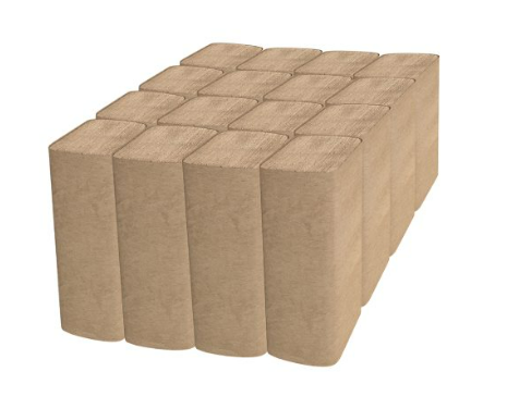 Cascades PRO Select Single fold Hand Towel, 1-Ply, Natural H115 Case of 16packs