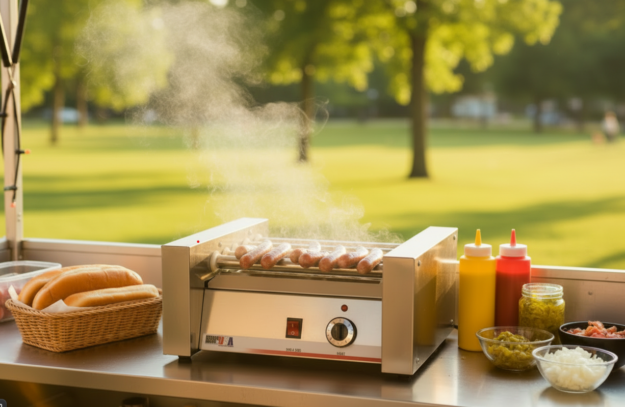 Winco Benchwork  Grill Hot Dog Roller