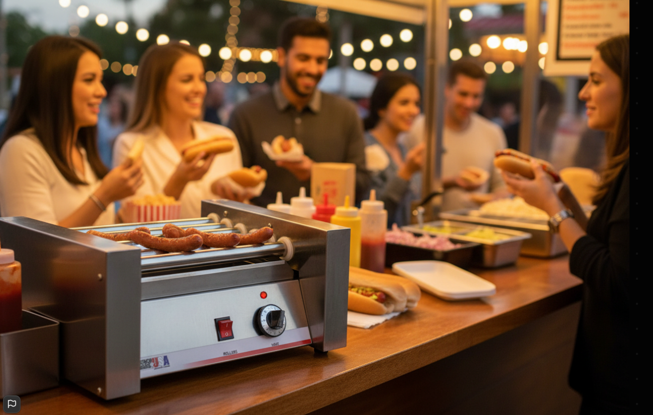 Winco Benchwork  Grill Hot Dog Roller