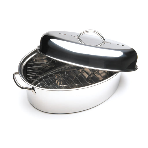 Fox Run - Oval Roaster Set Stainless Steel 10QT 0171 - (1 Set)