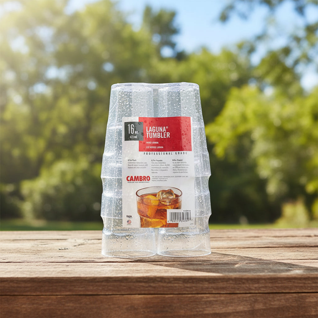 Cambro - Laguna Tumbler, Multi Pack, 16 oz, Clear, LT16SW6152 - (Pack of 6)