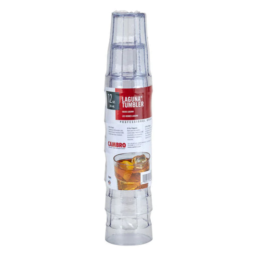 Cambro - Laguna Tumbler, Multi Pack, 12 oz, Clear, LT12SW6152 - (Pack of 6)