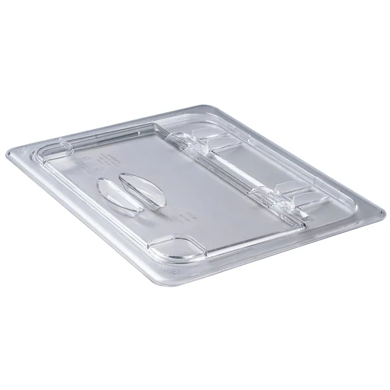 Lid Notched Clear 1/6 Size Hinged 60CWLN135 - 1/1EA