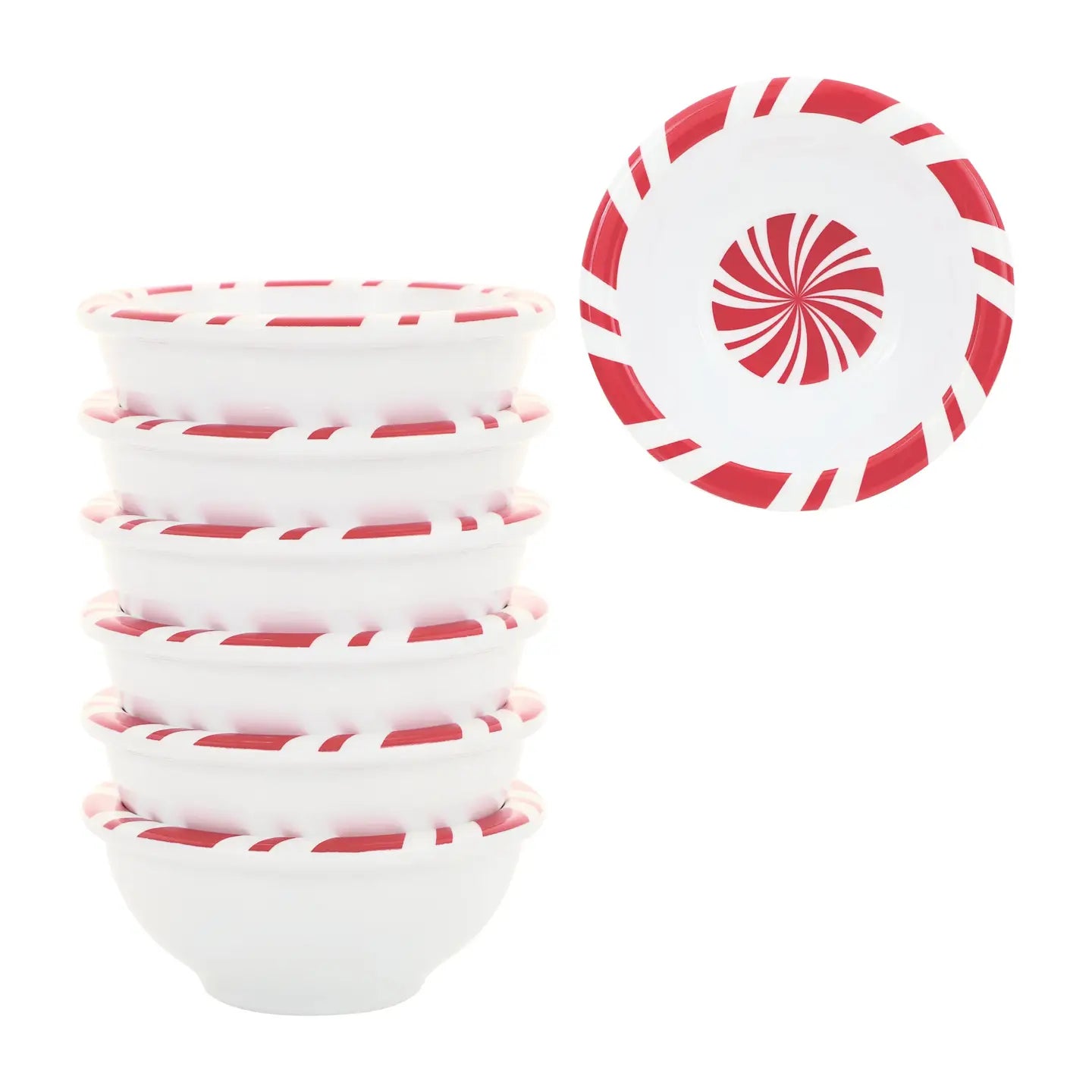 Supreme Housewares 6-Piece Peppermint 3 3/8