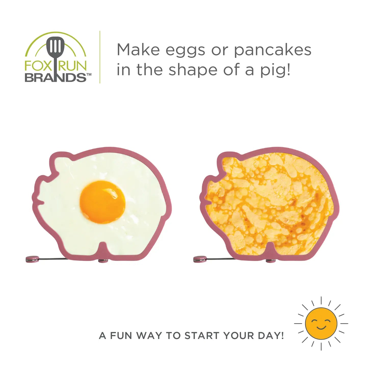 Fox Run Pig Breakfast Mold – Silicone Egg & Pancake Shaper 5880