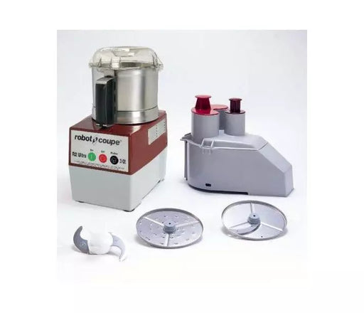 Robot Coupe R2U DICE Combination Food Processor with 3 Qt. / 3 L s/s Bowl, Continuous Feed 1HP