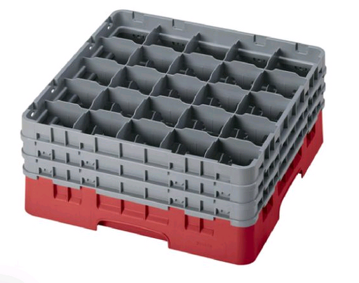 Cambro Glass Rack  25 Compartments Grey 3X 25S738163 - 1/1EA