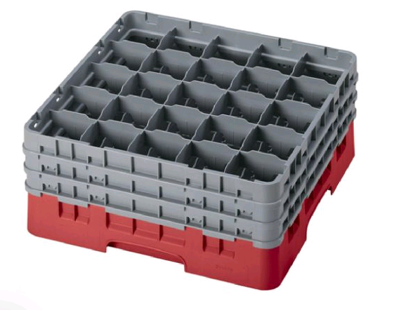 Cambro Glass Rack  25 Compartments Grey 3X 25S738163 - 1/1EA