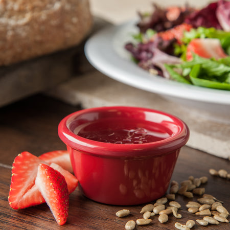 Carlisle - Ramekin 2 oz Melamine Smooth Red S85258 - 1/1EA