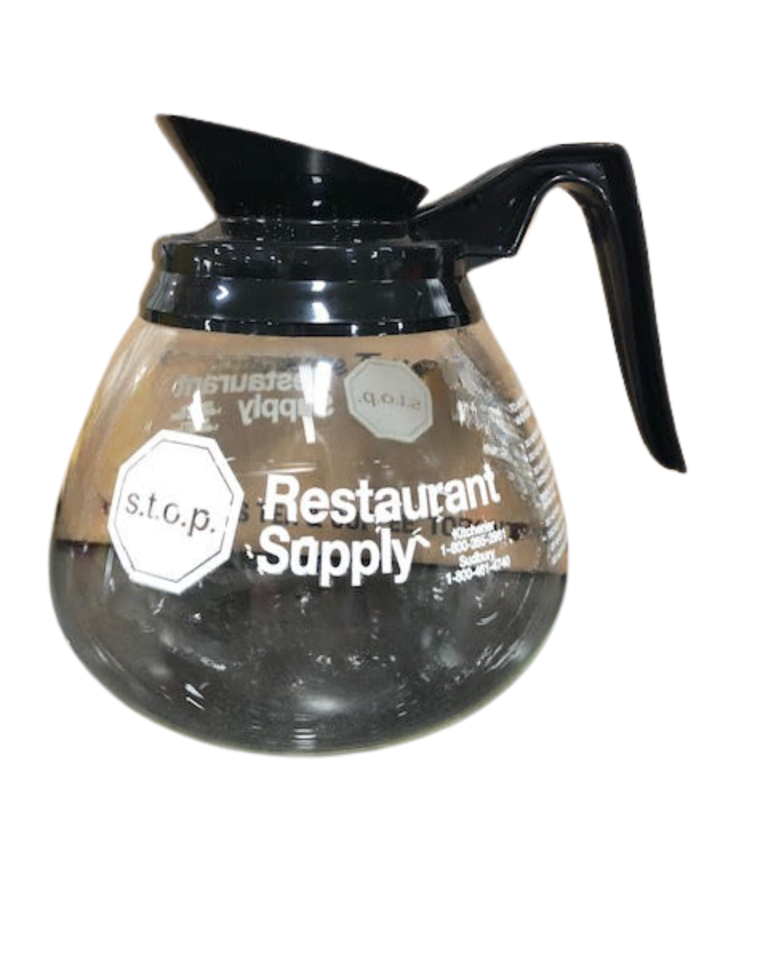 s.t.o.p. Logo Coffee Decanters