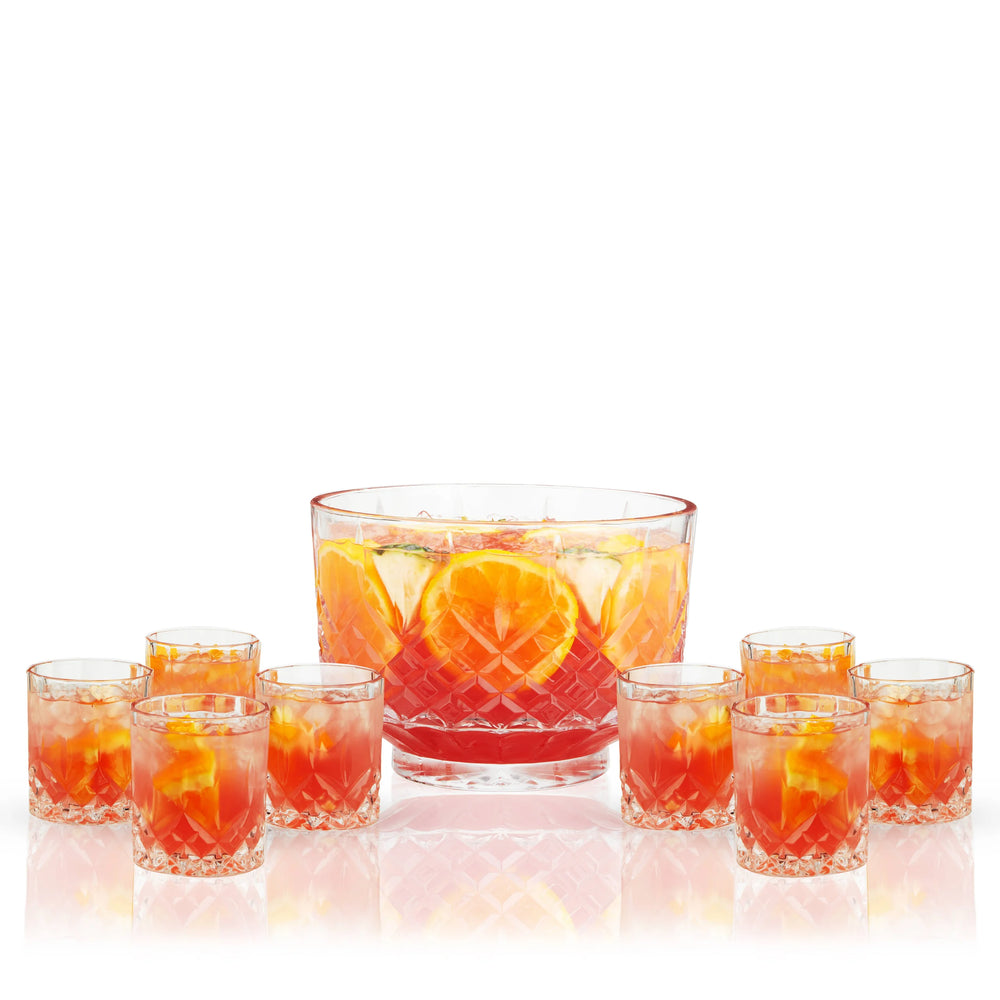VISK 11039 Admiral Punch Bowl with 8 Tumblers